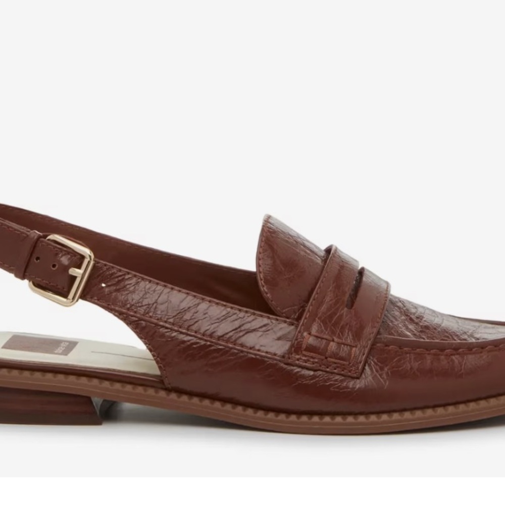 Dolce Vita Brown Leather Loafers Flats